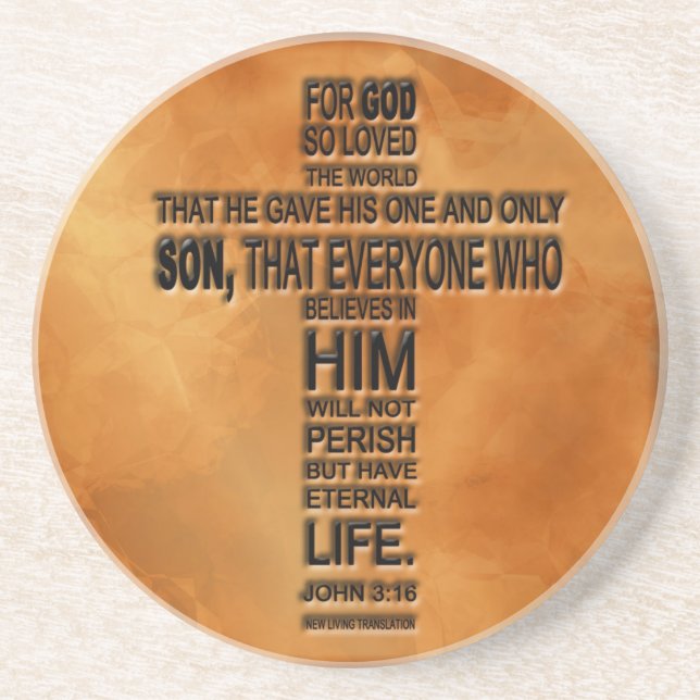 Porta copos do 3:16 de John (Frente)