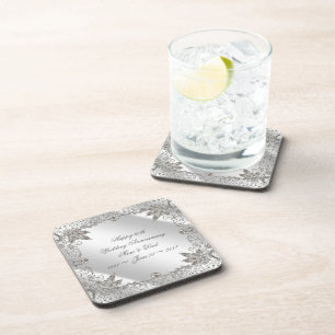 Porta copos do aniversário de casamento do