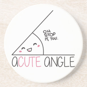 Porta copos do arenito do ângulo agudo