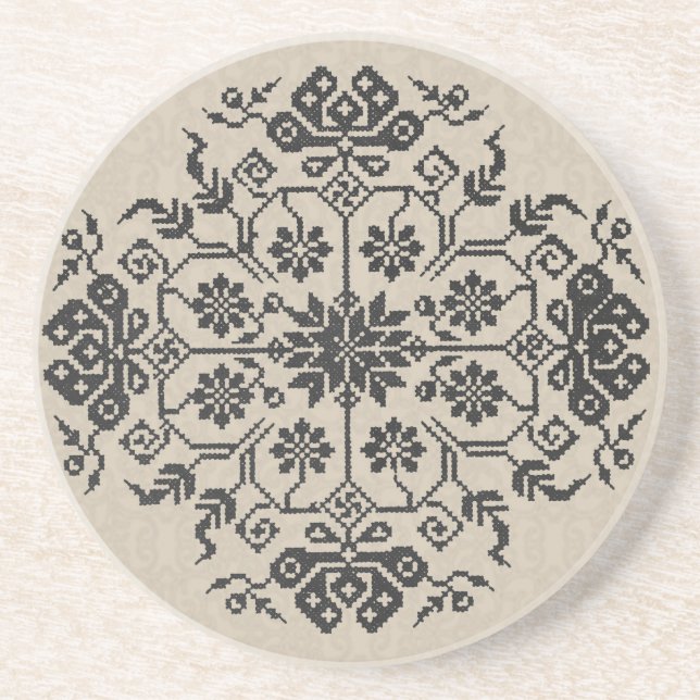 Porta copos do bordado (Frente)