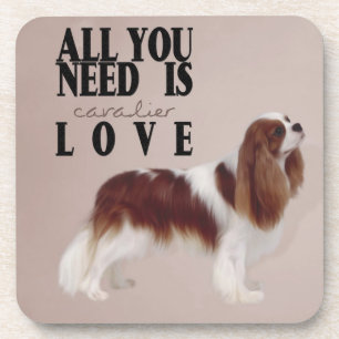 Porta copos do Cavalier King Charles Spaniel Cork