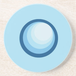 Porta copos do Círculo Azul abstrato