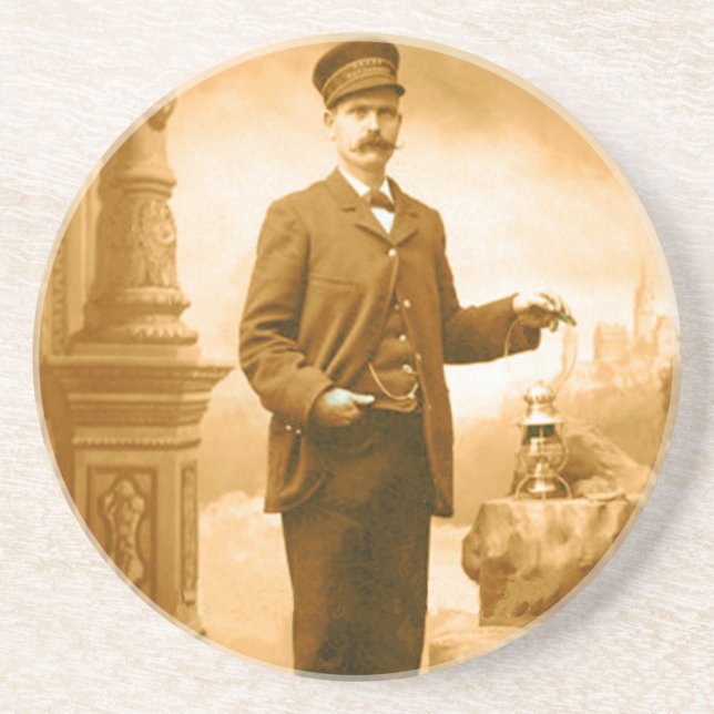 Porta copos do condutor de trem (Frente)