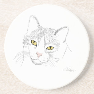 Porta copos do desenho do gato