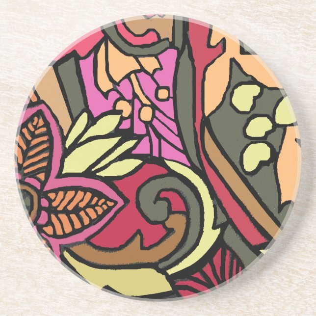 Porta copos do estilo Psychedelic 60s (Frente)