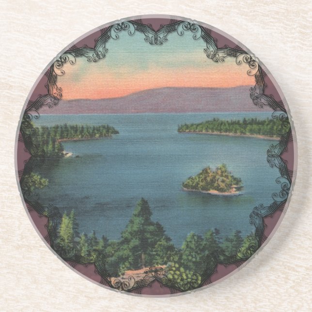 Porta copos do Lago Emerald Bay Tahoe (Frente)