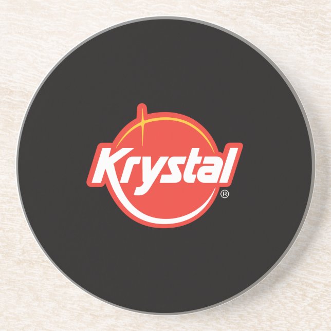 Porta copos do logotipo de Krystal (Frente)