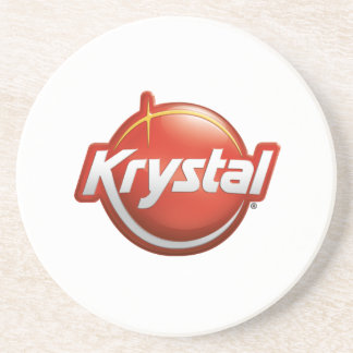 Porta copos do logotipo de Krystal no branco
