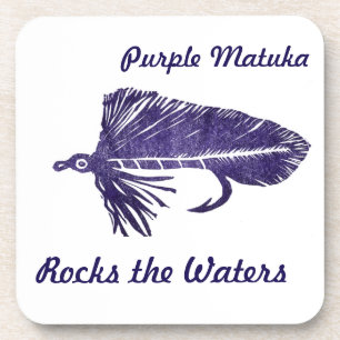 porta copos do Streamer Fly "Roxo Matuka"