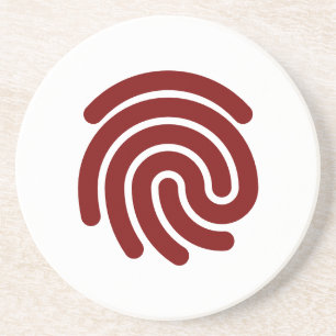 Porta copos do vetor de impressão digital