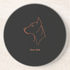 Porta-copos Doberman Minimalista Personalizada