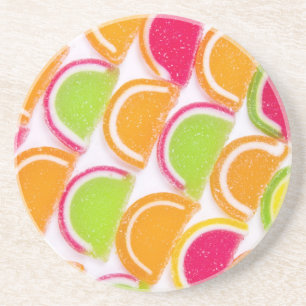 Porta-copos Doces diferentes coloridos da geléia