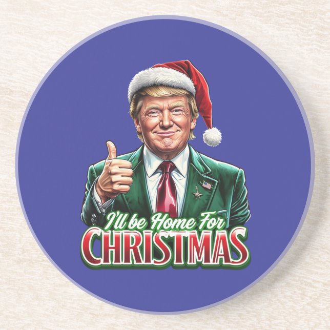 Porta-copos Donald Trump Natal Papai Noel Dói (Frente)