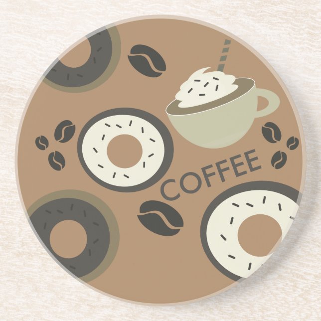 Porta-copos Donuts de Grãos de Café Barra Doce Barista (Frente)