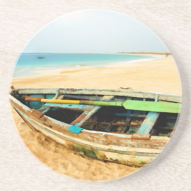 Porta-copos Dory da pesca na praia (Frente)