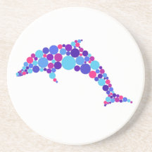 Dot Dolphin Colorfull Abstrato Sea Animal
