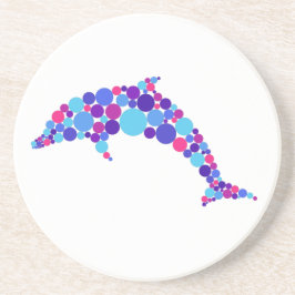 Porta-copos Dot Dolphin Colorfull Abstrato Sea Animal