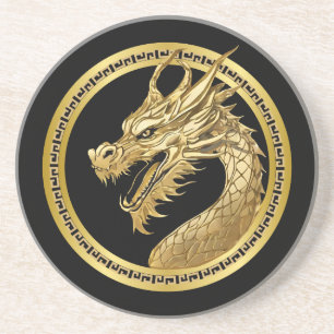 Porta-copos Dragão Dourado-