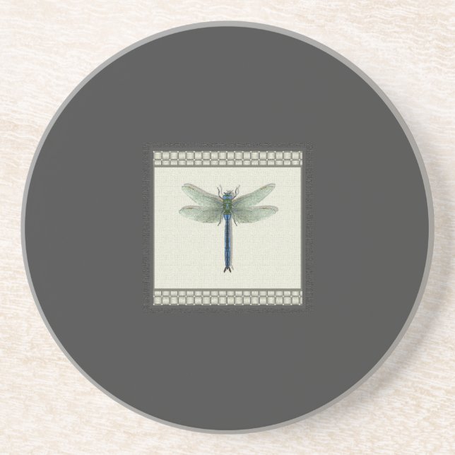Porta-copos Dragonfly Azul Elegante (Frente)