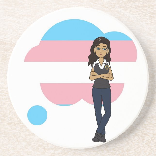 Porta-copos DreamsIntoRealityComics Ashlyn Tempest Art Cobrir (Frente)