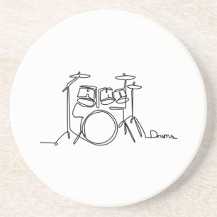 Porta-copos Drummer Music Design Um Tambor De Linha