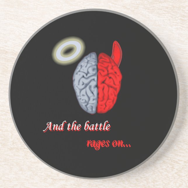 Porta-copos E a batalha continua (bom vs Mau) (Frente)