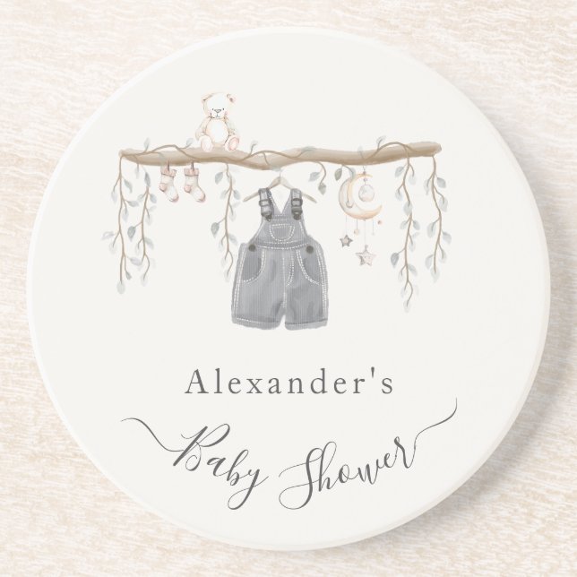 Porta-copos É um Chá de fraldas Eucalyptus de roupas masculina (Frente)