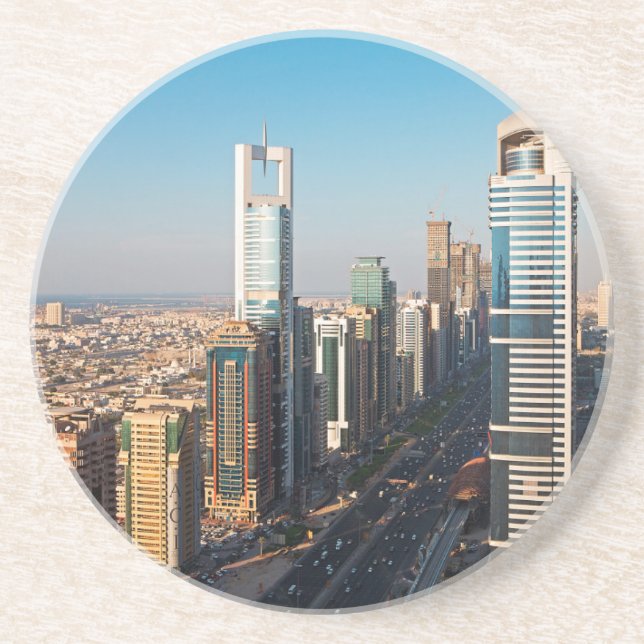 Porta-copos Edifícios ao longo da Sheikh Zayed Road, Dubai (Frente)