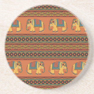 Porta-copos Elefantes Indianos, Laranja Tradicional Sem Costur