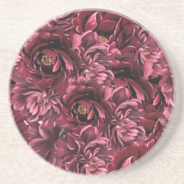 Porta-copos Elegância da Flor Burgundy