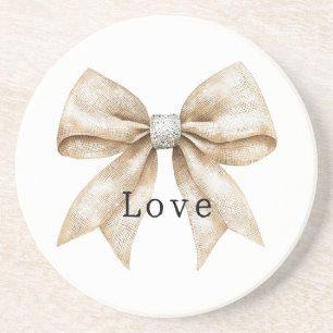 Porta-copos Elegante Creme Arco Glam Prata Amor