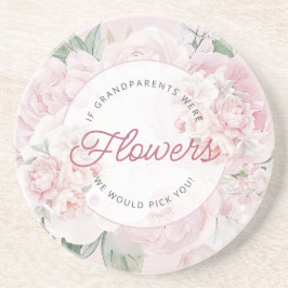 Porta-copos Elegante Flores de Pêonias Avós, nós o pegaríamos
