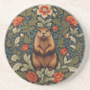 Porta-copos Elegante Groundhog William Morris Inspirado
