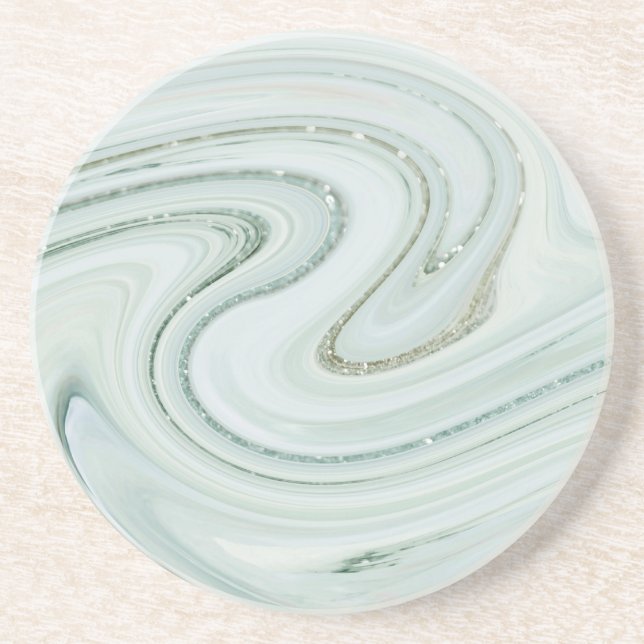 Porta-copos Elegante Marble Swirl Glitter Padrão Sparkle Glam (Frente)