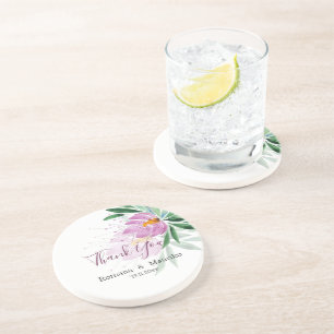 Porta-copos Elegante Romântico Violeta Lotus Watercolor Art