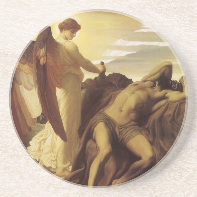 Porta-copos Elijah na Natureza por Lord Frederic Leighton (Frente)