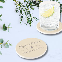 Porta-copos Élysée Palace Latitude Longitude