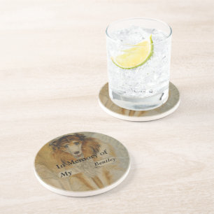 Porta-copos Em memória de Vintage Collie Dog-Your Dog