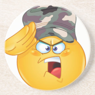 Porta-copos emoji do exército