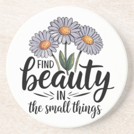 Porta-copos Encontre beleza nas pequenas coisas