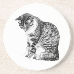 Porta-copos Ênfase de Gato Sombreado para as Noites de outono