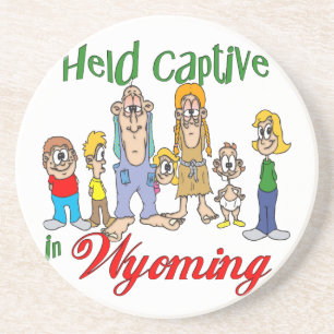 Porta copos engraçada do arenito do parque de