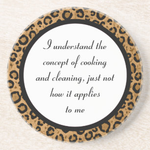 Porta copos engraçada do leopardo