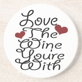 Porta-copos Engraçado Adoro O Vinho Que Você Está Com