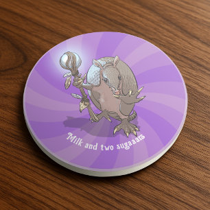 Porta-copos Engraçado Armadillo milk e dois açúcares - desenho