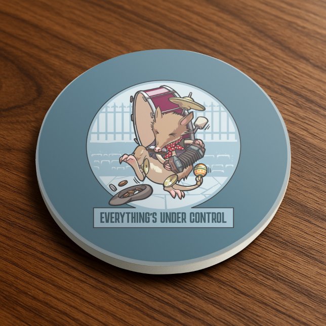 Porta-copos Engraçado Bandicoot Tudo está sob controle (Criador carregado)