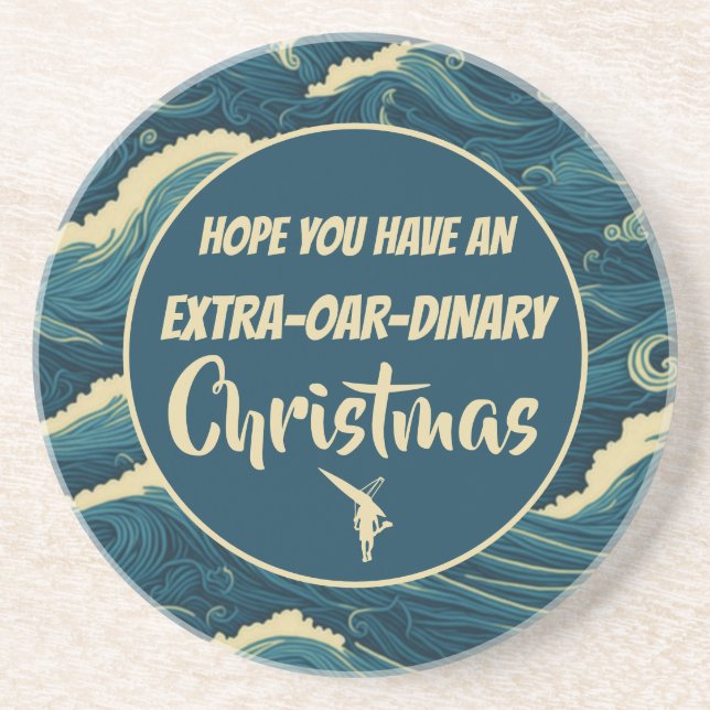 Porta-copos Engraçado de Natal (Frente)