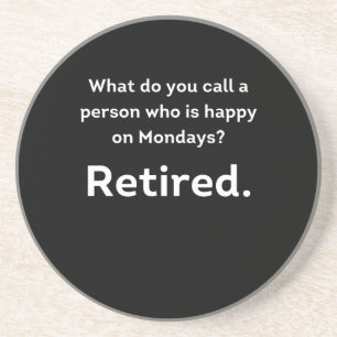 Porta-copos Engraçado Definição de aposentado feliz às seg