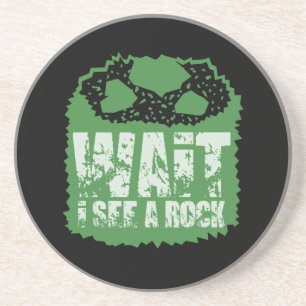 Porta-copos Engraçado Geologia - Espere Eu Vejo Uma Pedra