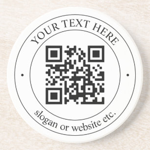 Porta-copos Envie Seu Próprio Código QR e Texto Personalizável